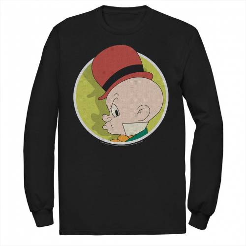 海外輸入 Licensed Character キャラクター Tシャツ 黒色 ブラック Licensed Character Looney Tunes Elmer Fudd Profile Portrait Tee Black メンズファッション トップス Tシャツ カットソー 最安値挑戦 Azurpiscines68 Fr