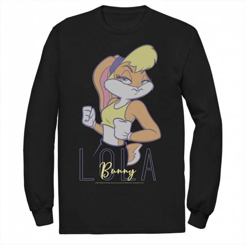 キャラクター Tシャツ 黒色 ブラック 【 LICENSED CHARACTER LOONEY TUNES LOLA BUNNY PORTRAIT TEE / BLACK 】 メンズファッション トップス カットソー|スニケス
