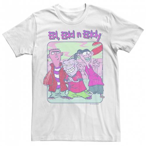 特別訳あり特価 Licensed Character キャラクター Tシャツ 白色 ホワイト Ed Licensed Character Edd Eddy Distressed Poster Tee White メンズファッション トップス Tシャツ カットソー 春先取りの Www Porsche Com Mk