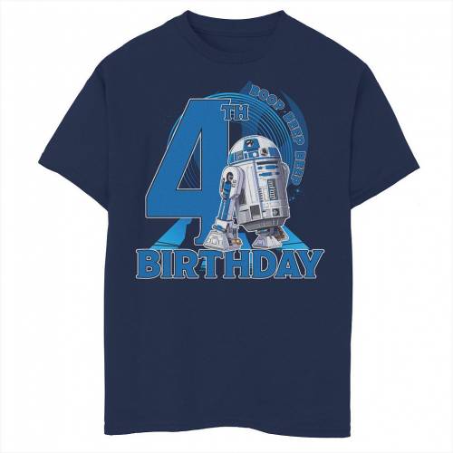受賞店舗 Licensed Character キャラクター グラフィック Tシャツ 紺色 ネイビー スターウォーズ Licensed Character R2d2 Boop Beep 4th Birthday Graphic Tee Navy キッズ ベビー マタニティ トップス Tシャツw 激安ブランド Formebikes Co Uk