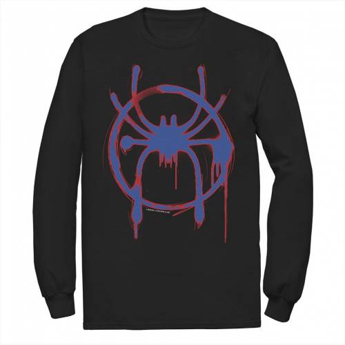 マーベル ロゴ Tシャツ 黒色 ブラック 【 MARVEL INTO THE SPIDER-VERSE SPRAY PAINT LOGO TEE / BLACK 】 メンズファッション トップス カットソー｜スニケス