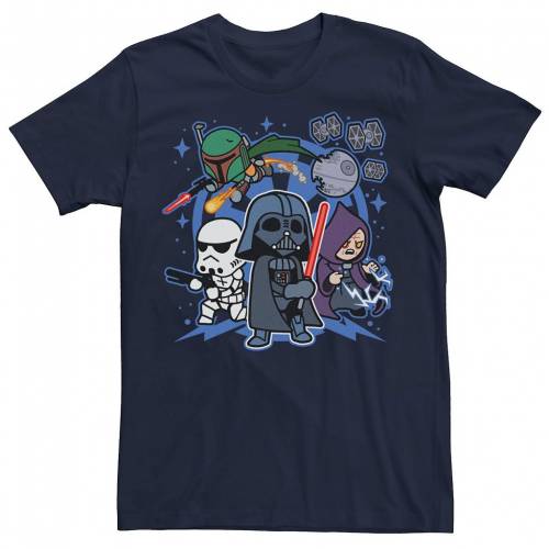 キャラクター チーム Tシャツ 紺色 ネイビー スターウォーズ 【 LICENSED CHARACTER STAR WARS VADER KAWAII CHIBI TEAM EMPIRE TEE / NAVY 】 メンズファッション トップス カットソー｜スニケス