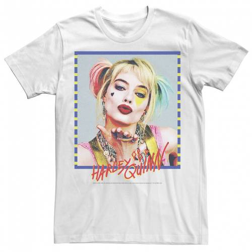 超人気 Licensed Character キャラクター Tシャツ 白色 ホワイト Quinn Licensed Character Harley Birds Of Prey Poster Tee White メンズファッション トップス Tシャツ カットソー 新作モデル Aqsasport Org