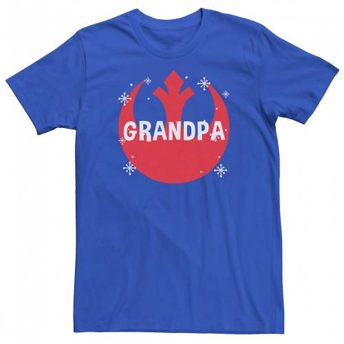 キャラクター クリスマス レベル Tシャツ スターウォーズ 【 LICENSED CHARACTER STAR WARS CHRISTMAS REBEL GRANDPA TEE / ROYAL 】 メンズファッション トップス カットソー｜スニケス