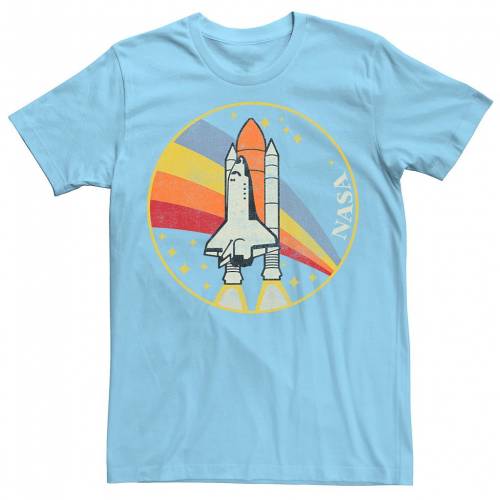 格安人気 楽天市場 Licensed Character キャラクター 虹色 レインボー Tシャツ 青色 ブルー Licensed Character Nasa Shuttle Launch Into Rainbow Tee Light Blue メンズファッション トップス Tシャツ カットソー スニケス Seal限定商品 Blossombrows Com