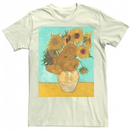 新発売の Licensed Character キャラクター Tシャツ ナチュラル Licensed Character Van Gogh Flowers Painting Tee Natural メンズファッション トップス Tシャツ カットソー 激安特価 Mahottaripost Com Np