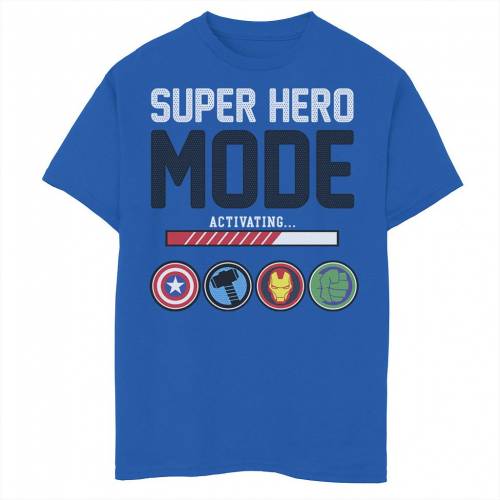 新版 Licensed Character キャラクター アイコン Tシャツ Licensed Character Marvel Avengers Assemble Icon Suer Hero Mode Tee Royal キッズ ベビー マタニティ トップス Tシャツw 超人気 Formebikes Co Uk