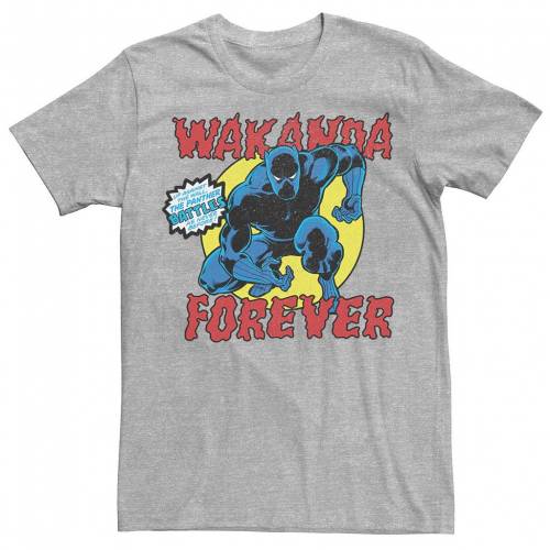 マーベル 黒色 ブラック ビンテージ ヴィンテージ グラフィック Tシャツ ヘザー 【 MARVEL BLACK PANTHER VINTAGE BATTLE POSE GRAPHIC TEE / ATHLETIC HEATHER 】 メンズファッション トップス カットソー｜スニケス
