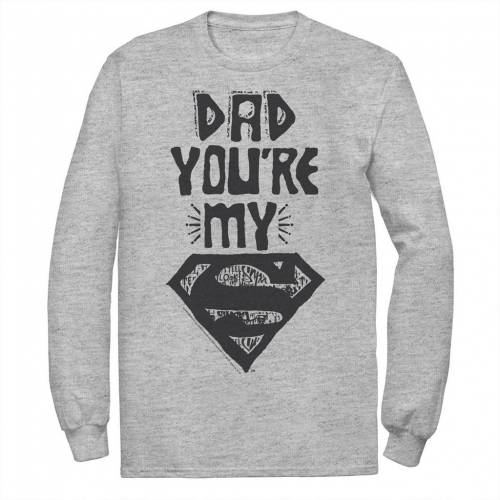 ディーシーコミックス ディーシー コミックス Tシャツ ヘザー 【 DC COMICS SUPERMAN DAD TEXT POSTER TEE / ATHLETIC HEATHER 】 メンズファッション トップス カットソー｜スニケス