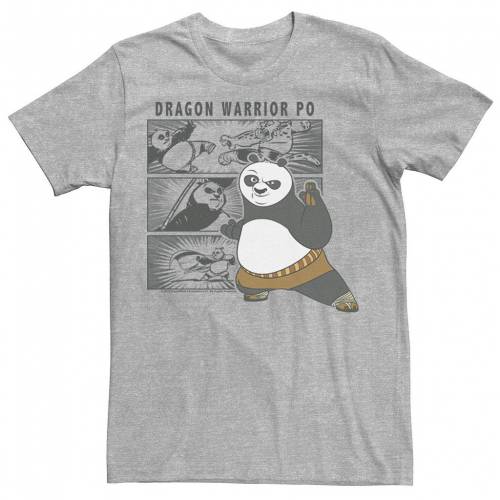 流行に Licensed Character キャラクター ドラゴン ウォーリアー Tシャツ ヘザー Heather Licensed Character Kung Fu Panda Dragon Warrior Po Comic Panel Portrait Tee Athletic メンズファッション トップス Tシャツ カ スニケス 高い素材 Mahottaritoday Com