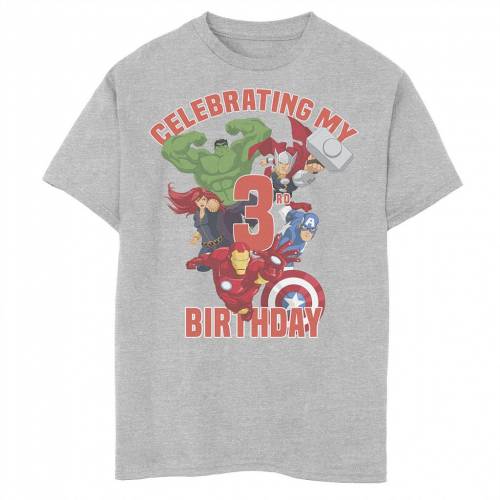 Rakuten 楽天市場 Marvel グラフィック Tシャツ ヘザー Heather Marvel Avengers Celebrating My 3rd Birthday Graphic Tee Athletic キッズ ベビー マタニティ トップス Tシャツ スニケス メーカー包装済 Lexusoman Com