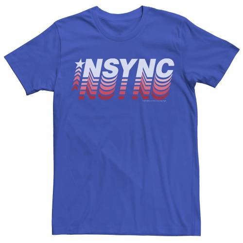 キャラクター ロゴ Tシャツ 【 LICENSED CHARACTER NSYNC SPORTY STYLE LOGO TEE / ROYAL 】 メンズファッション トップス カットソー｜スニケス