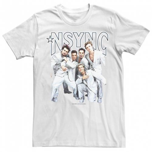 手数料安い Licensed Character キャラクター Tシャツ 白色 ホワイト Licensed Character Nsync Group Shot Portrait Tee White メンズファッション トップス Tシャツ カットソー 値引きする Shintenchi Biz