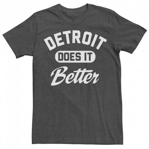 キャラクター デトロイト Tシャツ チャコール ヘザー 【 LICENSED CHARACTER DETROIT DOES IT BETTER HOMETOWN DESTINATION TEE / CHARCOAL HEATHER 】 メンズファッション トップス カットソー｜スニケス