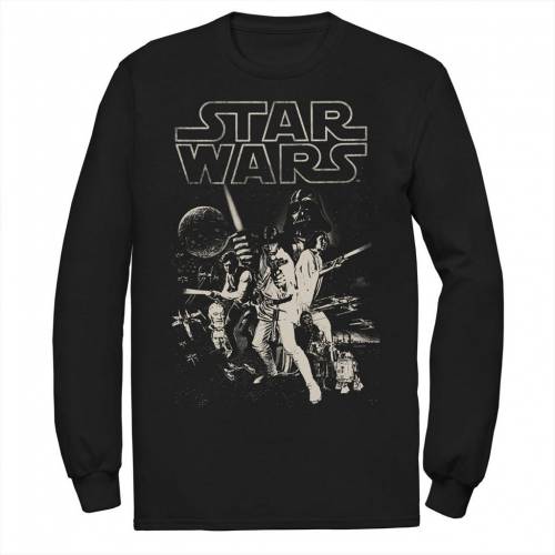 ビンテージ ヴィンテージ ロゴ Tシャツ 黒色 ブラック スターウォーズ 【 STAR WARS VINTAGE STYLE GROUP SHOT LOGO TEE / BLACK 】 メンズファッション トップス カットソー|スニケス