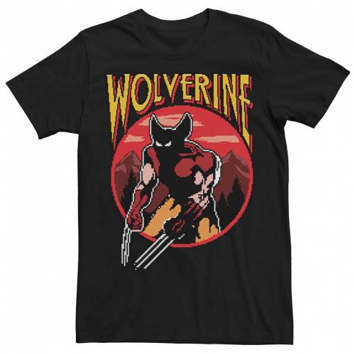 キャラクター ロゴ グラフィック Tシャツ 黒色 ブラック 【 LICENSED CHARACTER X-MEN WOLVERINE NES CIRCLE PORTRAIT LOGO GRAPHIC TEE / BLACK 】 メンズファッション トップス カットソー｜スニケス