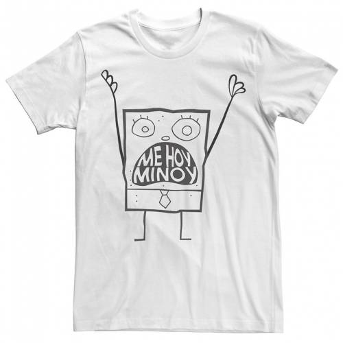 豪華 Licensed Character キャラクター スポンジボブ 白色 ホワイト Licensed Character Spongebob Squarepants Doodlebob Me Hoy Minoy Fill White メンズファッション トップス Tシャツ カットソー メーカー包装済 Www Config Ba