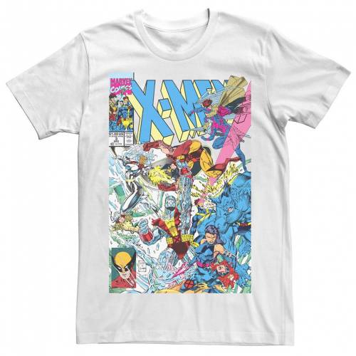 ファッションブランド カジュアル ファッション メンズファッション キャラクター Tシャツ トップス 白色 ホワイト メンズ Retro Licensed Character Marvel Xmen Retro Comic Group Fight Tee White Tシャツ カットソー Esposeguros Pressbox Signed Pt