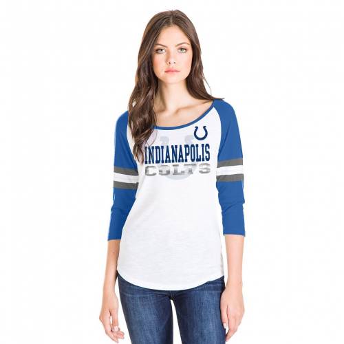 Tシャツ カットソー オンライン限定商品 ホワイト 白色 Tシャツ スリーブ コルツ インディアナポリス エラ Era New ニューエラ ニューエラ White Clt Tee Threequarter Sleeve Nfl