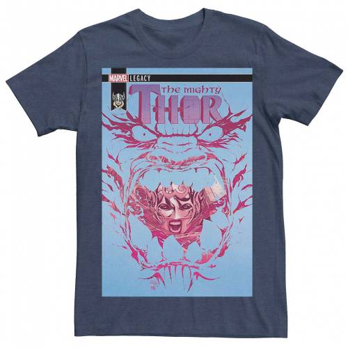 正規品 Licensed Character キャラクター Tシャツ 紺色 ネイビー ヘザー Marvel S Heather Licensed Character Thor Jane Monster Comic Cover Tee Navy メンズファッション トップス Tシャツ カットソー 日本製 Zistabzar Com