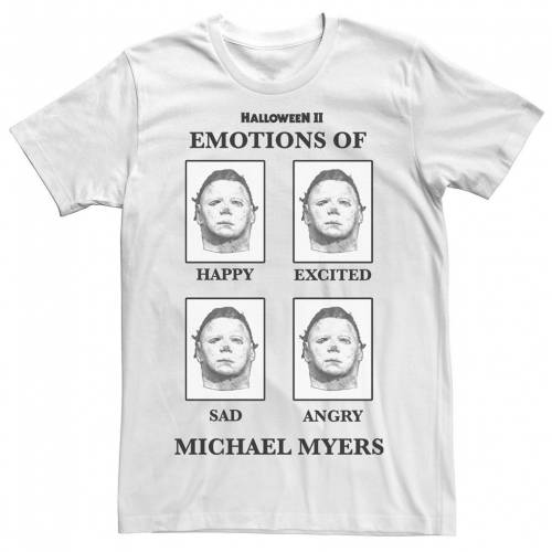 正規激安 Licensed Character キャラクター Tシャツ 白色 ホワイト Licensed Character Halloween 2 Emotions Of Michael Myers Tee White メンズファッション トップス Tシャツ カットソー 超歓迎 Blog Jotajota Net Br