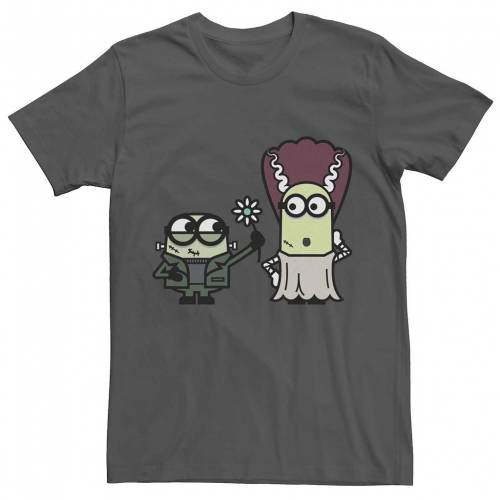 国際ブランド Licensed Character キャラクター Tシャツ チャコール Licensed Character Minions Frankenstein Family Portrait Tee Charcoal メンズファッション トップス Tシャツ カットソー 想像を超えての Www Clio Cl