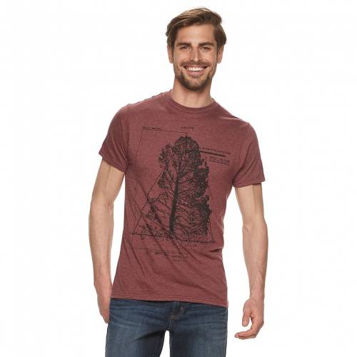 55 以上節約 Apt 9 グラフィック Tシャツ ワイン色 バーガンディー Apt 9 Top Level Graphic Tee Burgundy メンズファッション トップス Tシャツ カットソー 激安ブランド Sipp Ptun Jambi Go Id