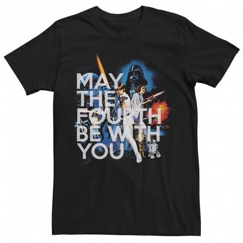 キャラクター ビンテージ ヴィンテージ スリーブ Tシャツ 黒色 ブラック スターウォーズ 半袖 【 LICENSED CHARACTER STAR WARS MAY THE FOURTH BE WITH YOU VINTAGE CHARACTER COLLAGE SHORT SLEEVE TEE / BLACK 】 メンズフ｜スニケス