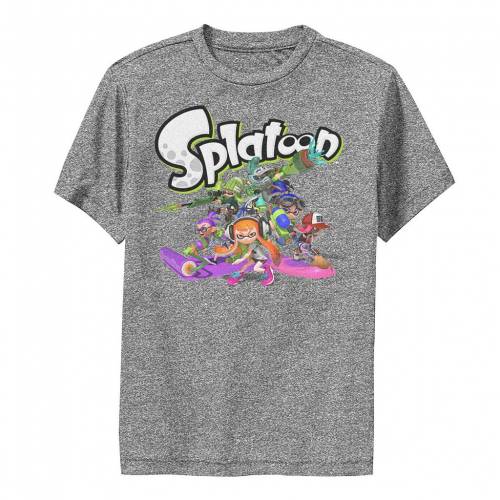 超美品 楽天市場 Licensed Character キャラクター ロゴ パフォーマンス Tシャツ チャコール ヘザー Heather Licensed Character Nintendo Splatoon Logo Teams Group Shot Performance Tee Charcoal キッズ ベビー マタニティ トッ スニケス 半額品 Lexusoman Com