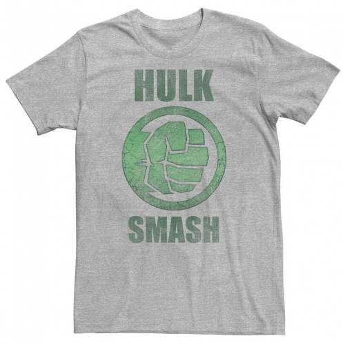 キャラクター ロゴ Tシャツ ヘザー 【 LICENSED CHARACTER MARVEL HULK SMASH FIST LOGO TEE / ATHLETIC HEATHER 】 メンズファッション トップス カットソー｜スニケス