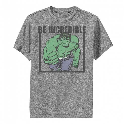 最安 楽天市場 Licensed Character キャラクター パフォーマンス Tシャツ チャコール ヘザー Heather Licensed Character Marvel Hulk Be Incredible Adult Performance Tee Charcoal キッズ ベビー マタニティ トップス Tシャツ スニケス 注目ブランド