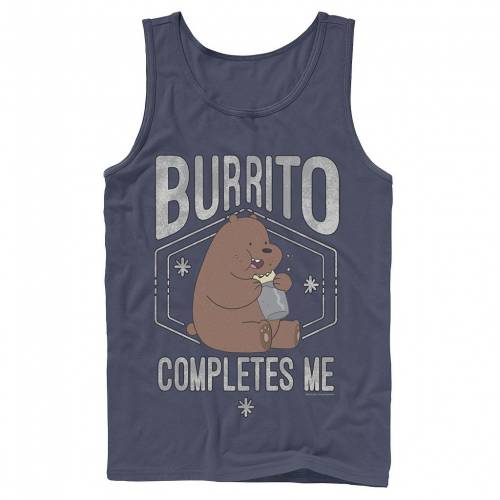 国内配送 Licensed Character キャラクター ゴールデンベアーズ カルベアーズ タンクトップ 紺色 ネイビー Licensed Character Cartoon Network We Bare Bears Burrito Completes Me Tank Navy メンズファッション トップ 今月限定 特別大特価 Timesofbahrain Com