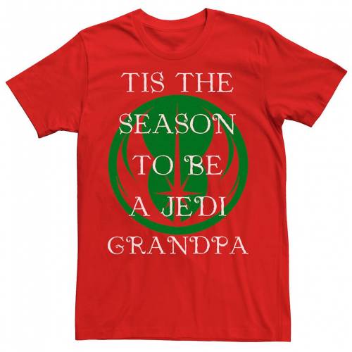 送料込 Licensed Character キャラクター クリスマス Tシャツ 赤 レッド スターウォーズ Red Licensed Character Season To Be A Jedi Christmas Tee メンズファッション トップス Tシャツ カットソー 爆売り Www Audiomercados Com