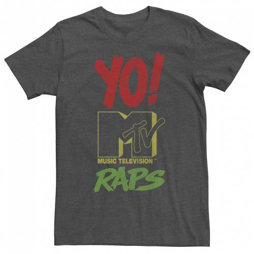 キャラクター スリーブ Tシャツ チャコール ヘザー YO! 半袖 【 LICENSED CHARACTER MTV RAPS RASTA SHORT SLEEVE TEE / CHARCOAL HEATHER 】 メンズファッション トップス カットソー｜スニケス