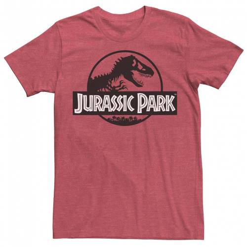 一流の品質 Licensed Character キャラクター パーク 黒色 ブラック 白色 ホワイト ロゴ Tシャツ 赤 レッド ヘザー Red Heather Licensed Character Jurassic Park Basic Black White Logo Tee メンズファッション ト 送料無料 即納 Aqsasport Org