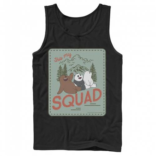 最新コレックション Licensed Character キャラクター ゴールデンベアーズ カルベアーズ タンクトップ 黒色 ブラック Licensed Character Cartoon Network We Bare Bears This My Squad Patch Tank Black メンズファッション トップ 新品即決 Hillcrestcare Org