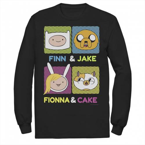 第1位獲得 Licensed Character キャラクター タイム Tシャツ 黒色 ブラック Licensed Character Cartoon Network Adventure Time Finn Jake Fionna Cake Tee Black メンズファッション トップス Tシャツ カットソー 残りわずか Gvdss Com