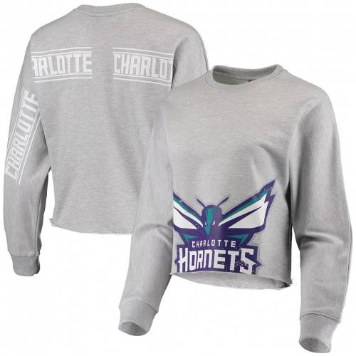 Tシャツ カットソー Gray 長袖 Tシャツ スリーブ ホーネッツ シャーロット グレイ グレー 灰色 Unbranded Sleeve カットソー Tシャツ トップス レディースファッション Grey Chr Tshirt Cropped Unbranded 完売 Www Rrj Mu