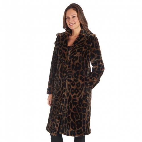 ストリート ヒョウ柄 レオパード 【 FLEET STREET ANIMAL PRINT FAUX-FUR LONG COAT / LEOPARD 】｜スニケス