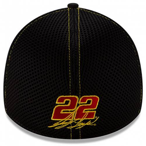 New Era エラ ネオ 黒色 ブラック ニューエラ メンズ Black Yellow Joey Logano Shellpennzoil Neo 39thirty Flex Hat Nas Salon Raquet De