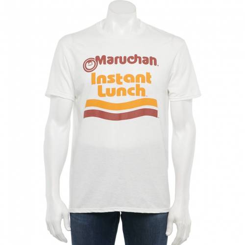 文字記号 晩ご飯 プルオーバー 白いこと 白いこと 【 LICENSED CHARACTER MARUCHAN INSTANT LUNCH TEE / WHITE 】 メンズ流行り物 トップス カットソー