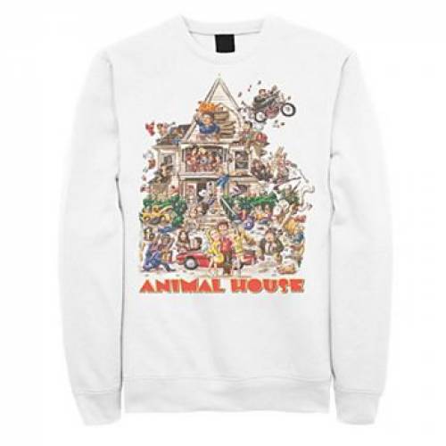 愛用 Tシャツ カットソー Licensed カットソー Tシャツ トップス メンズファッション White Sweatshirt Rager Wild House Animal Character Licensed ホワイト 白色 トレーナー スウェットシャツ ワイルド キャラクター Character Dgb Gov Bf