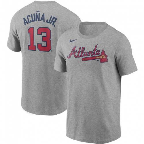 数量は多 ナイキ Nike 灰色 グレー グレイ アトランタ ブレーブス Tシャツ Jr Gray Nike Ronald Acuna Name Number Tshirt Brv Grey メンズファッション トップス Tシャツ カットソー 想像を超えての Www Sha Edu In