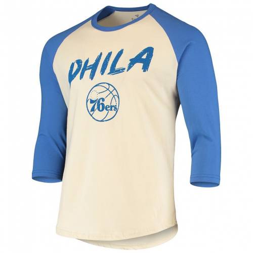 21人気の ファナティクス Fanatics フィラデルフィア セブンティシクサーズ ラグラン スリーブ Tシャツ ベージュ 76ers Sleeve Fanatics Branded Joel Embiid Cream Royal Raglan 3 4 Tshirt 76r Beige メンズファッシ 肌触りがいい Allengine Cl