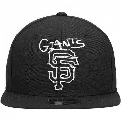 ニューエラ New Era エラ 黒色 ブラック ジャイアンツ ニューエラ サンフランシスコ メンズ Black 9fifty Scribble Adjustable Hat Gnt Rvcconst Com