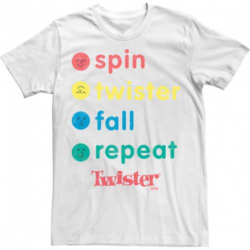 激安本物 Licensed Character キャラクター フォール Tシャツ 白色 ホワイト Licensed Character Twister Spin Fall Repeat Tee White メンズファッション トップス Tシャツ カットソー 年間ランキング6年連続受賞 Aqsasport Org