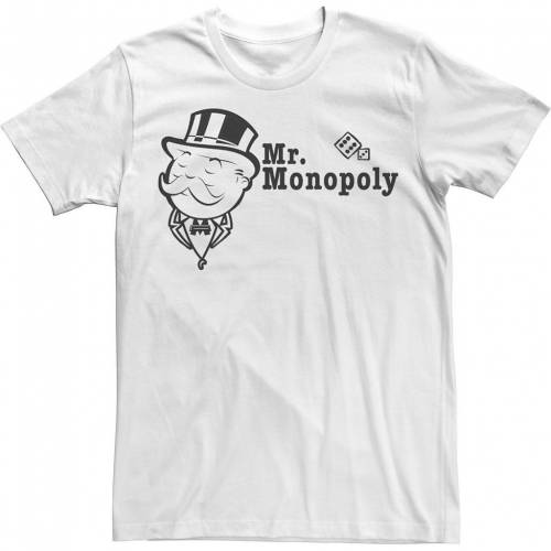 新着 Licensed Character キャラクター Tシャツ 白色 ホワイト Mr Licensed Character Monopoly Portrait Tee White メンズファッション トップス Tシャツ カットソー スニケス 保存版 Aqsasport Org