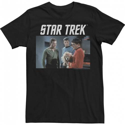 キャラクター シリーズ Tシャツ 黒色 ブラック 【 LICENSED CHARACTER STAR TREK THE ORIGINAL SERIES DOG PHOTOGRAPH TEE / BLACK 】 メンズファッション トップス カットソー｜スニケス