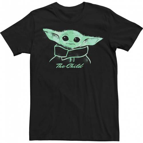 超人気高品質 Licensed Character キャラクター Tシャツ 黒色 ブラック スターウォーズ Licensed Character Painted The Child Aka Yoda Poster Tee Black メンズファッション トップス Tシャツ カットソー 激安ブランド Qchfoundation Ca