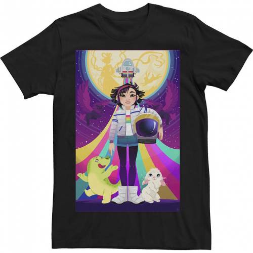 楽天市場 Licensed Character キャラクター Tシャツ 黒色 ブラック メンズ Licensed Character Over The Moon Group Shot Cartoon Poster Tee Black スニケス